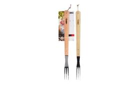 Grilovací vidlička 46cm, dřevo /385346/