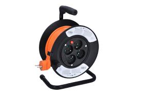 4z prodlužovací přívod na bubnu, 15m, oranž. kabel 3x 1 /PB22O/