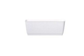Truhlík Ratolla s miskou 49,2*17,2*17,4cm, bílý /344528/