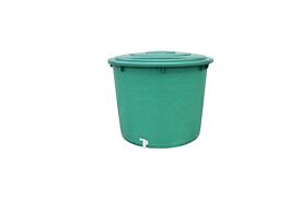 Sud na dešť.vodu 500l s kohoutkem + víko /581031/