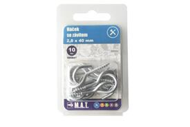 Háček se závitem 20x2,3mm Zn (10ks) /600841/