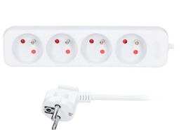 4z prodlužovací přívod, 2m, 3 x 1mm2, bílý /PP21/
