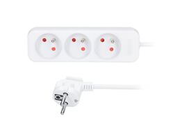 3z prodlužovací přívod, 1,5m, 3 x 1mm2, bílý /PP01/
