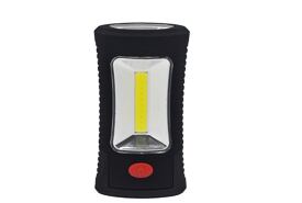 LED svítilna, 3W COB + 3 SMD LED, hák + magnet, 3xAAA baterie /WL108/