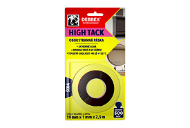 Oboustr. páska High Tack 19mm x 2,5m  /B8210BD/