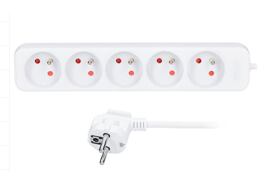 5z prodlužovací přívod, 1,5m, 3 x 1mm2, bílý /PP40/