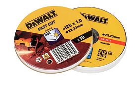 DeWalt, řezný kotouč na kov 125x1mm /sada10ks /DT3507/