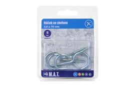 Háček se závitem 70x3,8mm Zn (5ks) /600853/