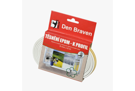 Těsnící K-profil bílý 9*4/6m /B45500/