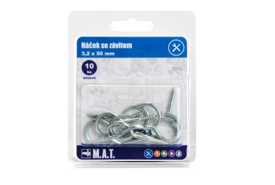 Háček se závitem50x3,2mm Zn (10ks) /600849/