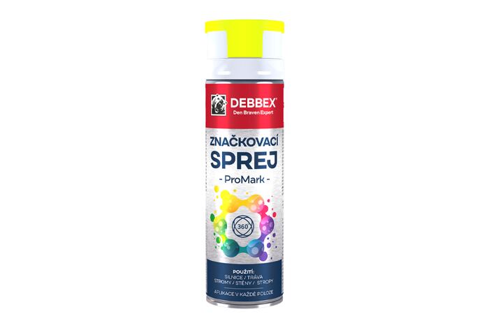 Den Braven-Značkovací sprej PROMARK 500ml/ TP00005DBX  žlutá
