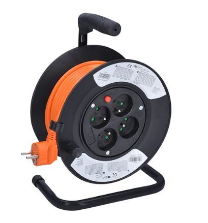 4z prodlužovací přívod na bubnu, 15m, oranž. kabel 3x 1 /PB22O/