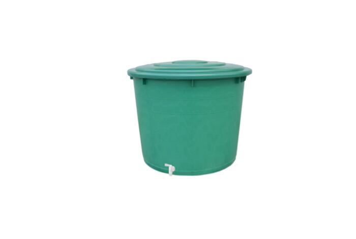 Sud na dešť.vodu 500l s kohoutkem + víko /581031/