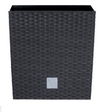 Květináč Rato Low 22,3*22,3*22,8cm, antracit /344642/