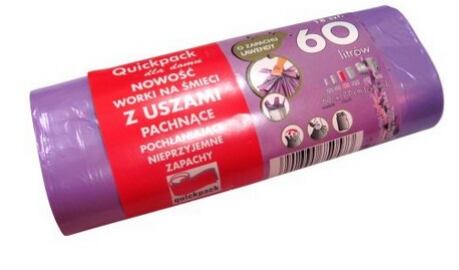 Pytle na odpadky s uchy 60l /18ks/ 60*72cm /2815368/aroma levandule