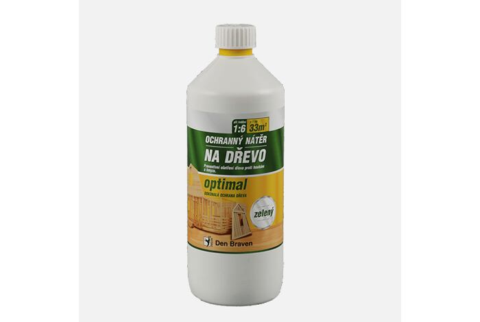 Ochranný nátěr na dřevo-OPTIMAL 1kg /zelený/