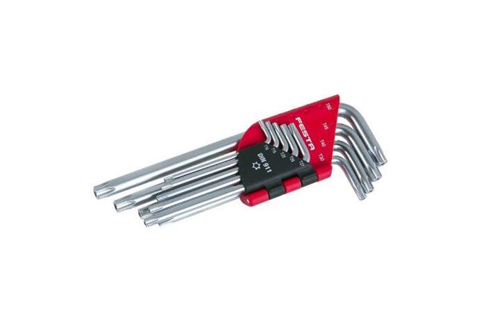Klíče torx 9ks, T10 - T15 CrVa /118497/