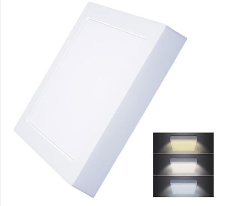 5 LED panel přisazený, 18W, 1530lm, 4,4,6000K, čtver.,bílý /WD173/