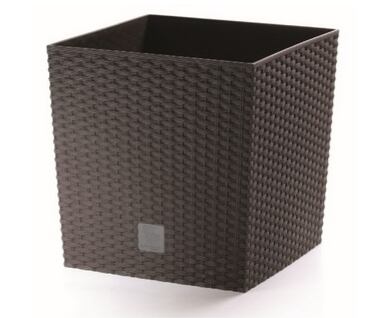Květináč Rato Low 22,3*22,3*22,8cm, hnědý /344640/