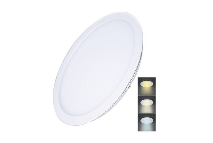 2 LED panel podhledový, 24W, 1800lm, 3,4,6000K, kulatý /WD144/ 30cm pr.