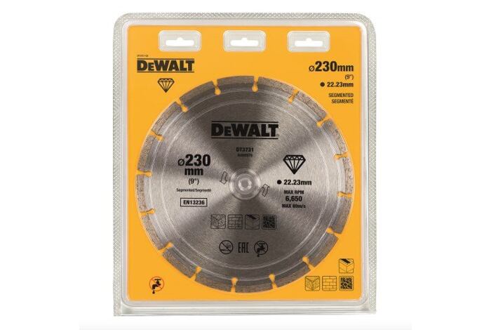 DeWalt, řezný kotouč na beton a cihly 230mm*22,2mm /DT3731-QZ/