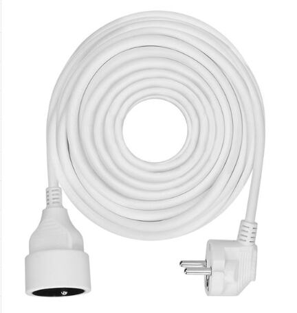 1z prodlužovací přívod - spojka, 10m, 3 x 1,5mm2, bíla. /PS06/