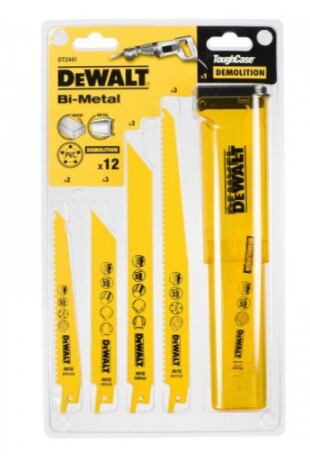 Pilové plátky na dřevo a kov, sada 12ks  DeWALT DT2441L-QZ