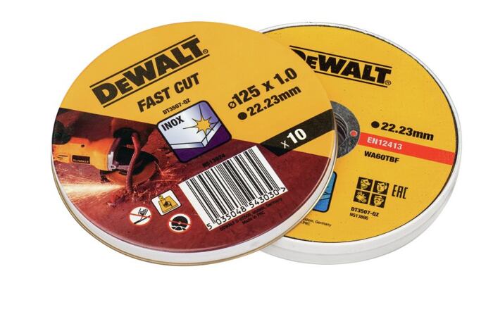 DeWalt, řezný kotouč na kov 125x1mm /sada10ks /DT3507/