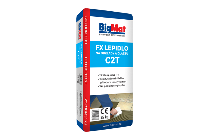 Lepidlo na obklady a dlažbu FX C2T/25kg/ 57104BIG /42bal/pal/