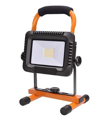 LED reflektor 20W, přenosný, nabíjecí 160lm, oranž /WM-20w-DE/