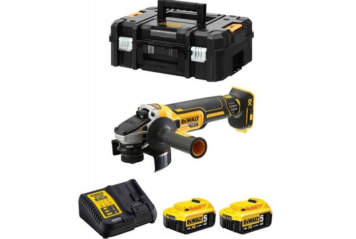 DCG405P3-QW, Akku úhlová bruska 125mm, 18V /DeWALT/