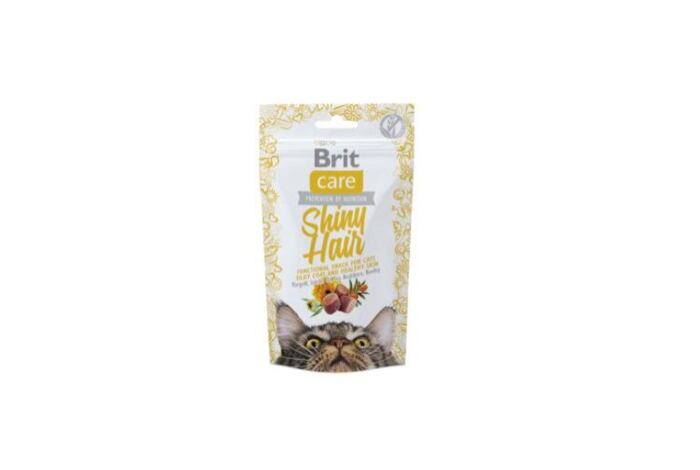 BRIT CARE cat SNACK SHINY HAIR 50g (2600106)
