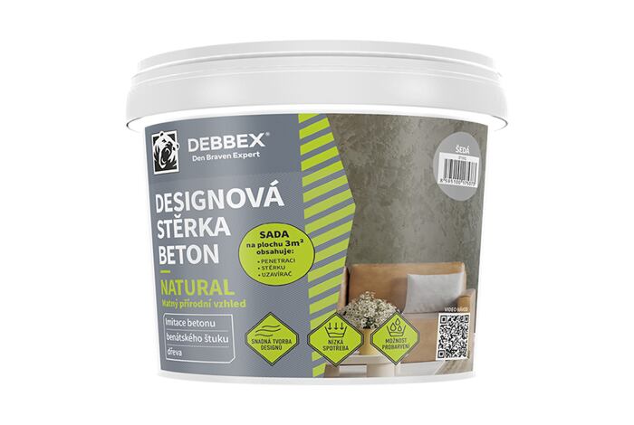 Stěrka designová BETON NATURAL  odst.slonová kost  5kg  /57130Q/