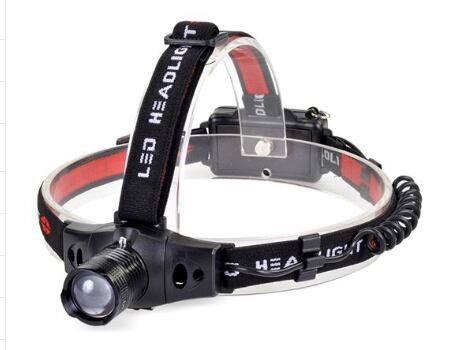 Čelová LED svítilna, 3W Cree LED, černočervená, 3 x AAA /WH18/